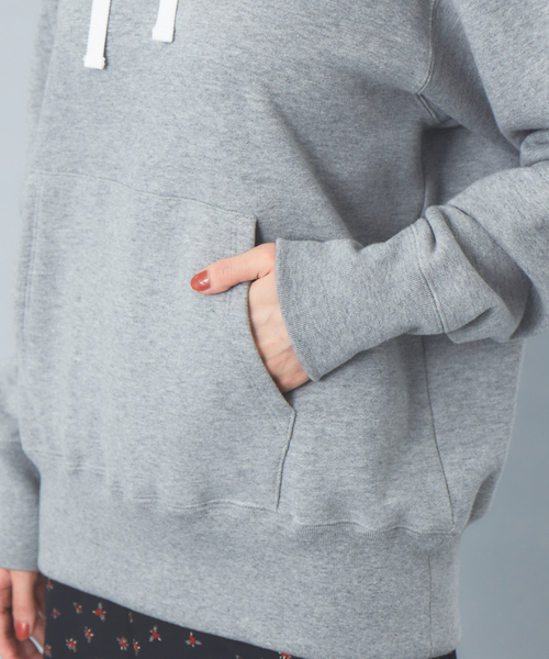 Rouge vif（ルージュヴィフ）の「吊裏毛スウェットパーカー（パーカー・レディース・グレー/オフホワイト・フリー）」の8枚目の写真