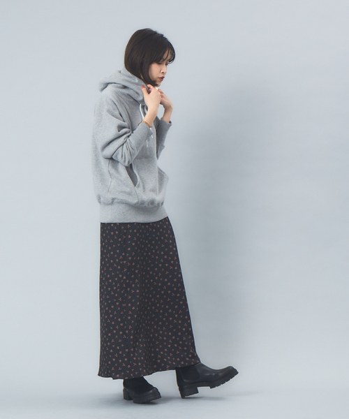 Rouge vif（ルージュヴィフ）の「吊裏毛スウェットパーカー（パーカー・レディース・グレー/オフホワイト・フリー）」の13枚目の写真