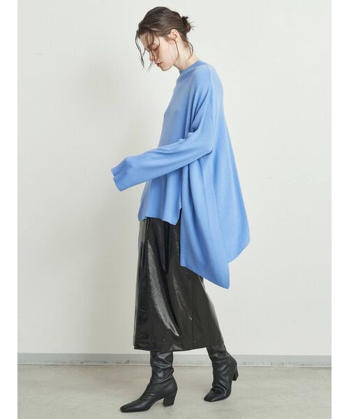 ELENDEEK（エレンディーク）の「テントボトルネックニット（ニット/セーター・レディース・ブルー/ブラック/オフホワイト/パープル・FREE）」の18枚目の写真