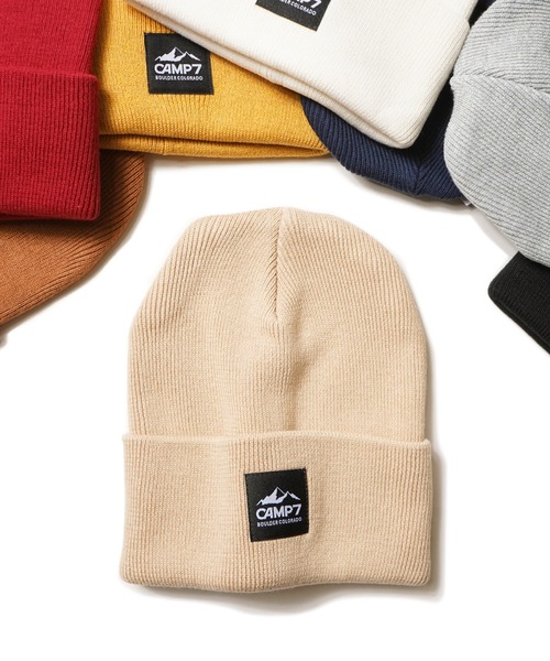 CAMP7（キャンプセブン）の「《CAMP7》CLASSIC KNIT CAP（ニットキャップ/ビーニー・メンズ・ブラック系その他/レッド/ヘザーグレー/ホワイト/キャメル/ネイビー/ベージュ/ブラック/マスタード・FREE）」の2枚目の写真