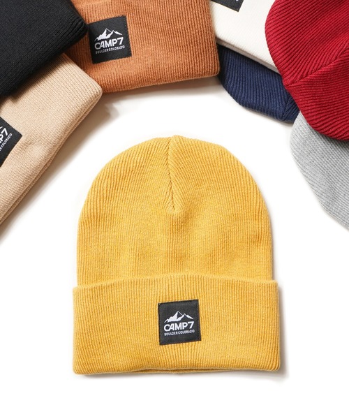 CAMP7（キャンプセブン）の「《CAMP7》CLASSIC KNIT CAP（ニットキャップ/ビーニー・メンズ・ブラック系その他/レッド/ヘザーグレー/ホワイト/キャメル/ネイビー/ベージュ/ブラック/マスタード・FREE）」の7枚目の写真