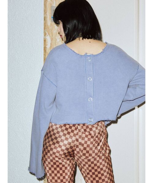 jouetie（ジュエティ）の「ダメージ2WAYカーディガン（カーディガン/ボレロ・レディース・ブラック/パープル/アイボリー・MEDIUM）」の3枚目の写真