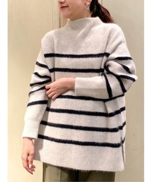 BEARDSLEY | FOX混畦ボーダーニット(ニット/セーター)