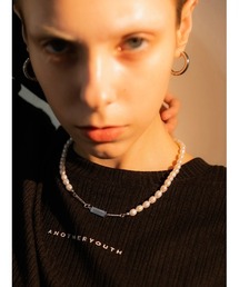 ANOTHERYOUTH | 【ANOTHERYOUTH/アナザーユース】logo pearl necklace/パールンネックレス ロゴネックレス(ネックレス)
