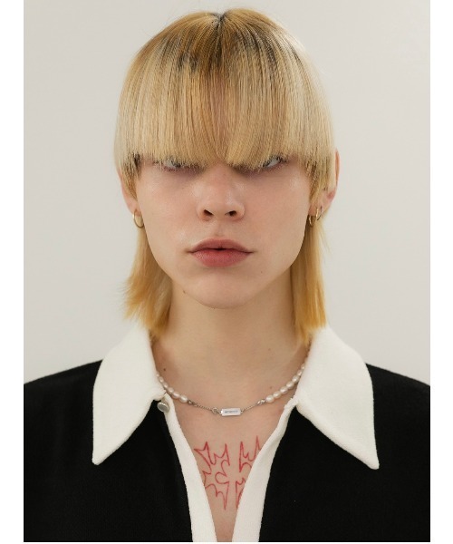 ANOTHERYOUTH(アナザーユース)の「【ANOTHERYOUTH/アナザーユース】logo pearl necklace/パールンネックレス ロゴネックレス(ネックレス・メンズ・シルバー・ONE SIZE)」の13枚目の写真