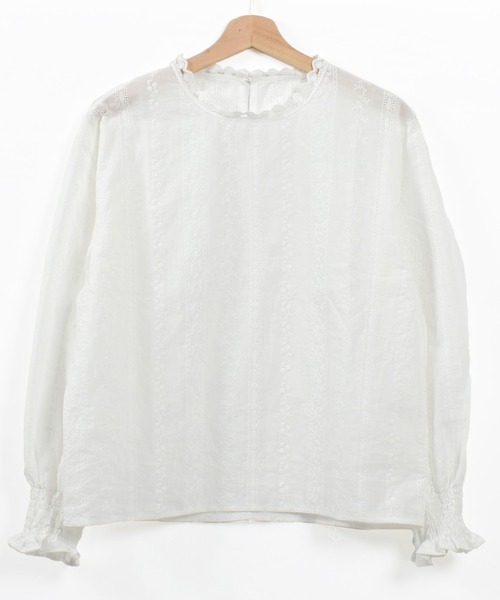 Felt-Maglietta（フェルトマリエッタ）の「刺繍レースブラウス（シャツ/ブラウス・レディース・ホワイト・FREE）」の3枚目の写真