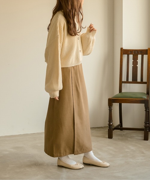 Ambre Neige(アンブルネージュ)の「ワッフルショートカーディガン/【WEB/EC限定商品】(カーディガン/ボレロ・レディース・アイボリー/ベージュ/ダークブラウン・FREE)」の21枚目の写真