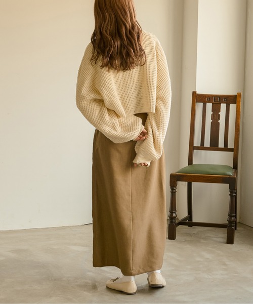 Ambre Neige(アンブルネージュ)の「ワッフルショートカーディガン/【WEB/EC限定商品】(カーディガン/ボレロ・レディース・アイボリー/ベージュ/ダークブラウン・FREE)」の16枚目の写真