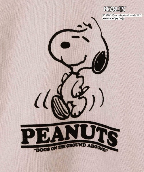 GLOBAL WORK(グローバルワーク)の「キッズ/PEANUTS/クルースウェット/218325(Tシャツ/カットソー・キッズ・チャコールグレー/ライトピンク/オフホワイト/ネイビー/ブラック・110cm/100cm/120cm/130cm/140cm/150cm/160cm)」の9枚目の写真