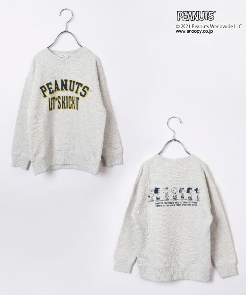 GLOBAL WORK(グローバルワーク)の「キッズ/PEANUTS/クルースウェット/218325(Tシャツ/カットソー・キッズ・チャコールグレー/ライトピンク/オフホワイト/ネイビー/ブラック・110cm/100cm/120cm/130cm/140cm/150cm/160cm)」の20枚目の写真