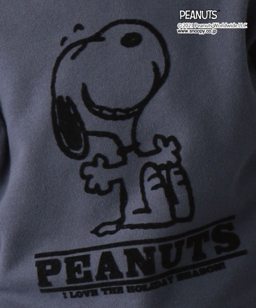 GLOBAL WORK(グローバルワーク)の「キッズ/PEANUTS/クルースウェット/218325(Tシャツ/カットソー・キッズ・チャコールグレー/ライトピンク/オフホワイト/ネイビー/ブラック・110cm/100cm/120cm/130cm/140cm/150cm/160cm)」の10枚目の写真