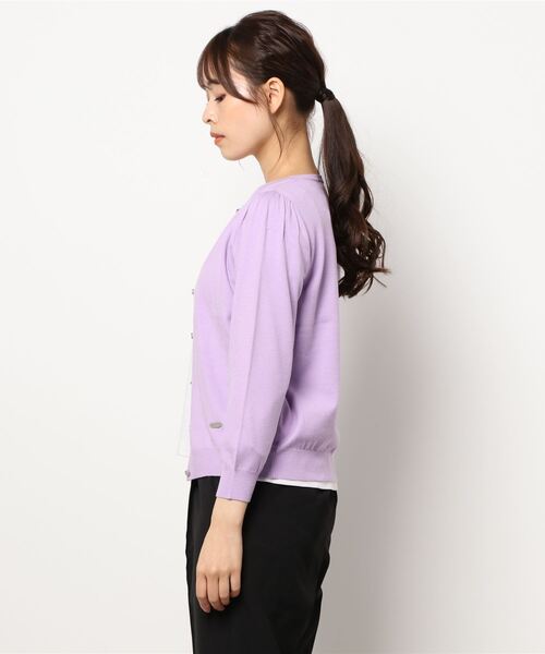 Prima Scherrer(プリマシェレル)の「ニット カーディガン ベーシック ギャザー袖 Prima Scherrer(カーディガン/ボレロ・レディース・ブラック/ベージュ/ピンク/ラベンダー・S/M)」の16枚目の写真