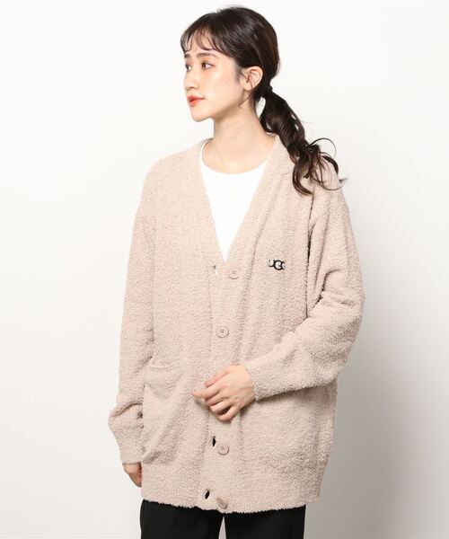 ugg カーディガン UGG Women's Graphic Logo Cardigan, Chestnut Multi, X-Large