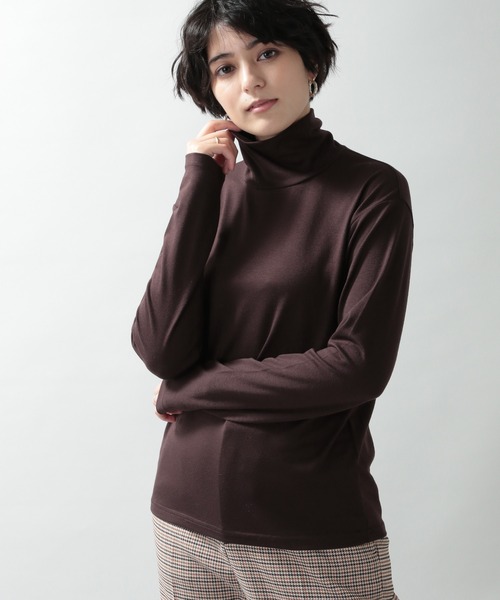 RAGEBLUE（レイジブルー）の「シンプルインナータートルネック/238111（Tシャツ/カットソー・レディース・ダークブラウン/ベージュ系その他/ブルー系その他/オレンジ系その他/ホワイト/ブラック・FREE）」の4枚目の写真
