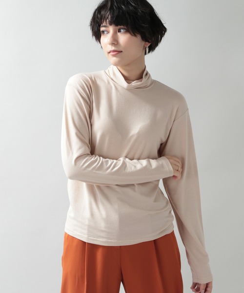 RAGEBLUE（レイジブルー）の「シンプルインナータートルネック/238111（Tシャツ/カットソー・レディース・ダークブラウン/ベージュ系その他/ブルー系その他/オレンジ系その他/ホワイト/ブラック・FREE）」の5枚目の写真