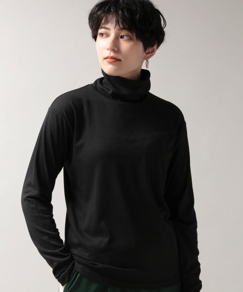 RAGEBLUE（レイジブルー）の「シンプルインナータートルネック/238111（Tシャツ/カットソー・レディース・ダークブラウン/ベージュ系その他/ブルー系その他/オレンジ系その他/ホワイト/ブラック・FREE）」の3枚目の写真