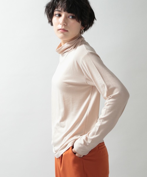 RAGEBLUE（レイジブルー）の「シンプルインナータートルネック/238111（Tシャツ/カットソー・レディース・ダークブラウン/ベージュ系その他/ブルー系その他/オレンジ系その他/ホワイト/ブラック・FREE）」の14枚目の写真