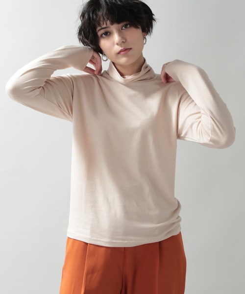 RAGEBLUE（レイジブルー）の「シンプルインナータートルネック/238111（Tシャツ/カットソー・レディース・ダークブラウン/ベージュ系その他/ブルー系その他/オレンジ系その他/ホワイト/ブラック・FREE）」の12枚目の写真