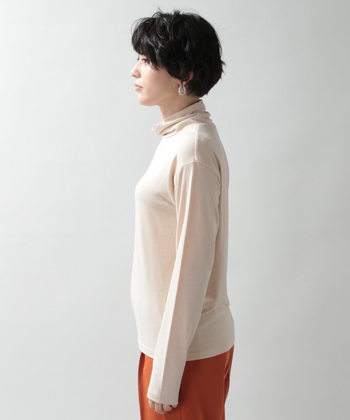 RAGEBLUE（レイジブルー）の「シンプルインナータートルネック/238111（Tシャツ/カットソー・レディース・ダークブラウン/ベージュ系その他/ブルー系その他/オレンジ系その他/ホワイト/ブラック・FREE）」の22枚目の写真
