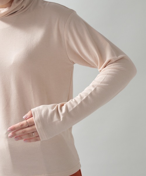 RAGEBLUE（レイジブルー）の「シンプルインナータートルネック/238111（Tシャツ/カットソー・レディース・ダークブラウン/ベージュ系その他/ブルー系その他/オレンジ系その他/ホワイト/ブラック・FREE）」の15枚目の写真