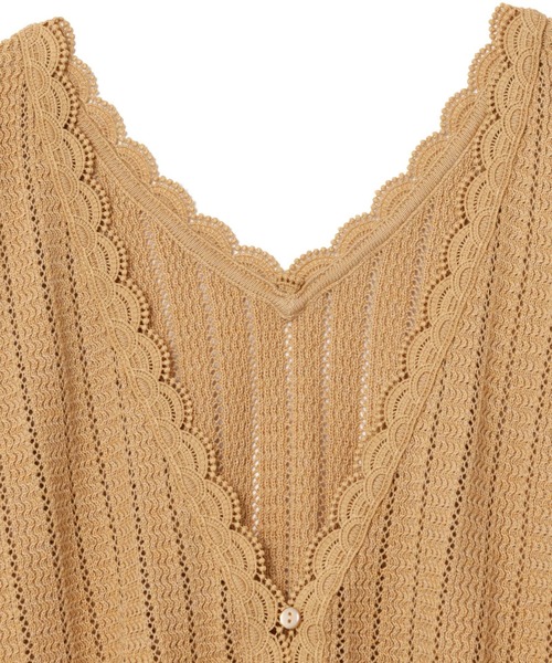 LAYMEE(レイミー)の「Nancy 2way knit cardigan / ナンシー2wayニットカーディガン(カーディガン/ボレロ・レディース・イエロー/グレー系その他/ブラック・FREE)」の9枚目の写真