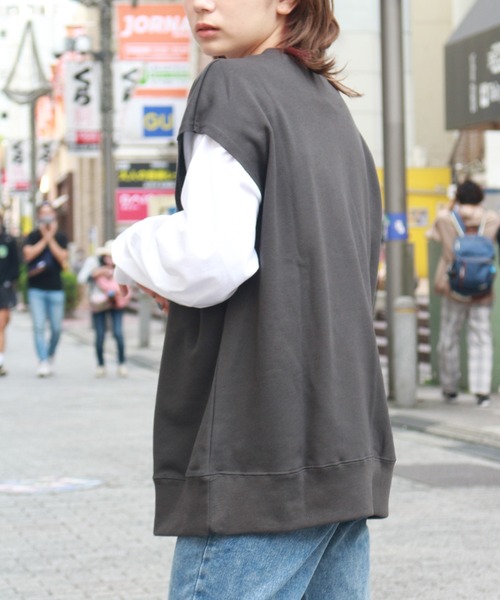 sevens(セブンズ)の「【sevens】カレッジロゴptBIGベスト(ベスト・レディース・ネイビー/オートミール/ベージュ系その他/ブルー系その他/スミクロ・FREE)」の12枚目の写真