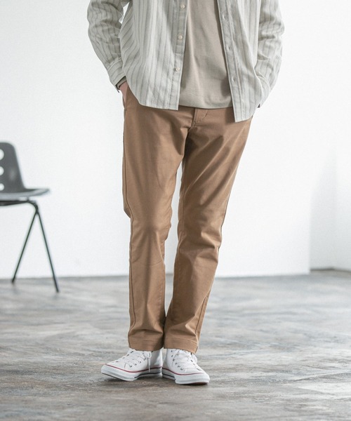 GLOBAL WORK（グローバルワーク）の「スタイルアップチノ＋WARM/218043（チノパンツ・メンズ・ベージュ/カーキ/ネイビー・SMALL/MEDIUM/LARGE/X-LARGE）」の15枚目の写真