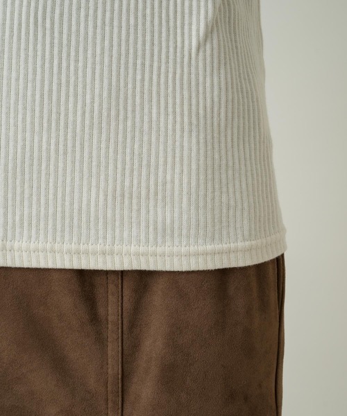 Kastane（カスタネ）の「袖ボタンテレコリブTee（Tシャツ/カットソー・レディース・ブラック/ブラウン/グリーン/アイボリー・FREE）」の17枚目の写真