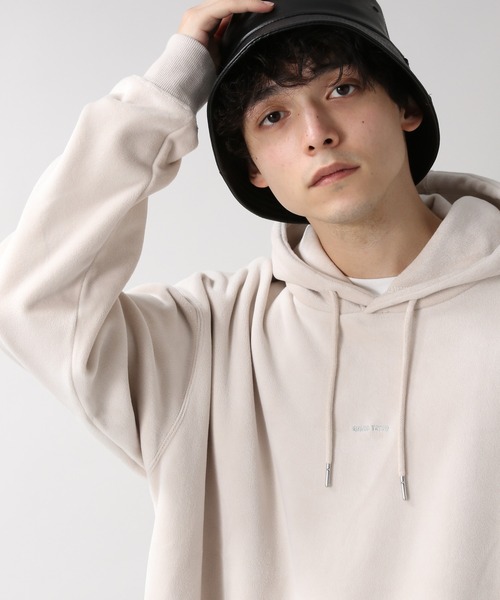 RAGEBLUE（レイジブルー）の「マイクロシャギー/プチ刺繍パーカー/238022（パーカー・メンズ・ブラック/オフホワイト/ブルー/ダークグレー/ブルー系その他・SMALL/MEDIUM/LARGE）」の2枚目の写真