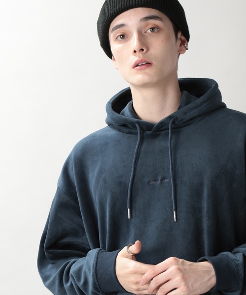 RAGEBLUE（レイジブルー）の「マイクロシャギー/プチ刺繍パーカー/238022（パーカー・メンズ・ブラック/オフホワイト/ブルー/ダークグレー/ブルー系その他・SMALL/MEDIUM/LARGE）」の4枚目の写真