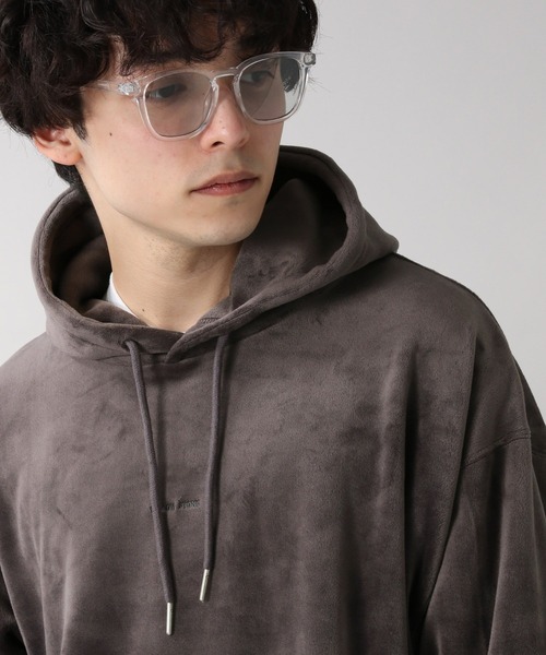 RAGEBLUE（レイジブルー）の「マイクロシャギー/プチ刺繍パーカー/238022（パーカー・メンズ・ブラック/オフホワイト/ブルー/ダークグレー/ブルー系その他・SMALL/MEDIUM/LARGE）」の3枚目の写真