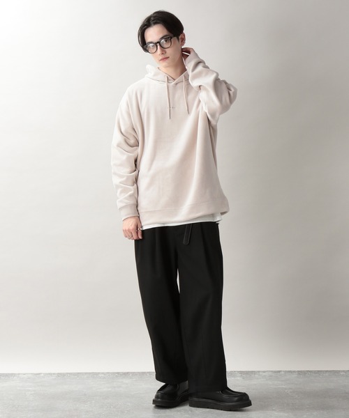 RAGEBLUE（レイジブルー）の「マイクロシャギー/プチ刺繍パーカー/238022（パーカー・メンズ・ブラック/オフホワイト/ブルー/ダークグレー/ブルー系その他・SMALL/MEDIUM/LARGE）」の6枚目の写真