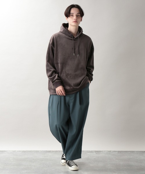 RAGEBLUE（レイジブルー）の「マイクロシャギー/プチ刺繍パーカー/238022（パーカー・メンズ・ブラック/オフホワイト/ブルー/ダークグレー/ブルー系その他・SMALL/MEDIUM/LARGE）」の12枚目の写真