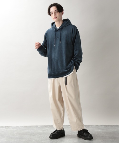 RAGEBLUE（レイジブルー）の「マイクロシャギー/プチ刺繍パーカー/238022（パーカー・メンズ・ブラック/オフホワイト/ブルー/ダークグレー/ブルー系その他・SMALL/MEDIUM/LARGE）」の16枚目の写真