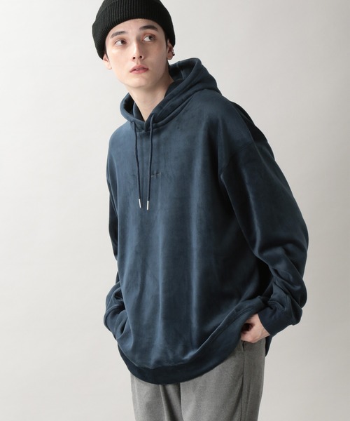 RAGEBLUE（レイジブルー）の「マイクロシャギー/プチ刺繍パーカー/238022（パーカー・メンズ・ブラック/オフホワイト/ブルー/ダークグレー/ブルー系その他・SMALL/MEDIUM/LARGE）」の18枚目の写真