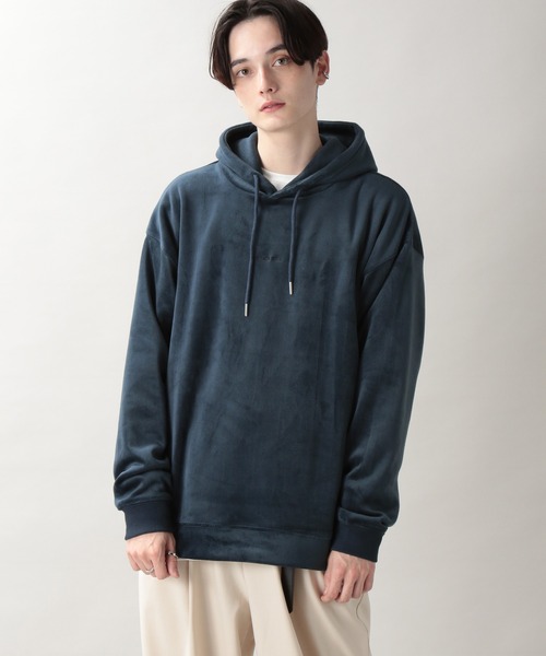 RAGEBLUE（レイジブルー）の「マイクロシャギー/プチ刺繍パーカー/238022（パーカー・メンズ・ブラック/オフホワイト/ブルー/ダークグレー/ブルー系その他・SMALL/MEDIUM/LARGE）」の19枚目の写真