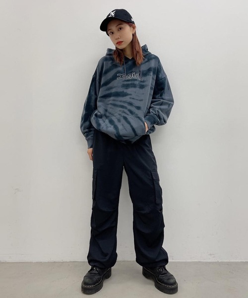 X-girl（エックスガール）の「SHINY PANTS（その他パンツ・レディース・グレー/ブラック・S/M）」の21枚目の写真