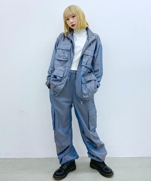 X-girl（エックスガール）の「SHINY PANTS（その他パンツ・レディース・グレー/ブラック・S/M）」の20枚目の写真