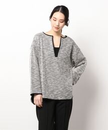 prose verse | キーネックカットツイードトップス(Tシャツ/カットソー)