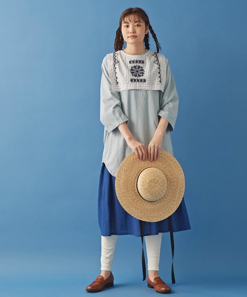 Malle(マル)の「△malle 麦ブレードハット NO.3(ハット・レディース・ブラック/ナチュラル・FREE)」の4枚目の写真