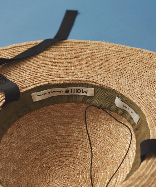 Malle(マル)の「△malle 麦ブレードハット NO.3(ハット・レディース・ブラック/ナチュラル・FREE)」の16枚目の写真