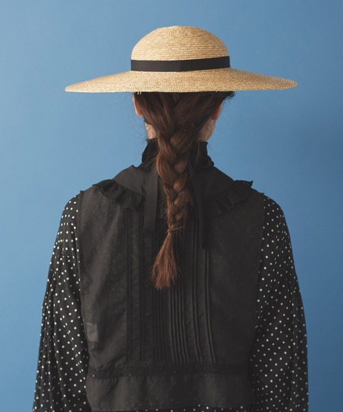 Malle(マル)の「△malle 麦ブレードハット NO.3(ハット・レディース・ブラック/ナチュラル・FREE)」の15枚目の写真