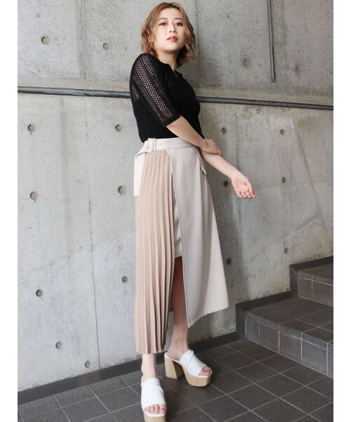 MURUA（ムルーア）の「メッシュニットポロシャツ（ポロシャツ・レディース・ブラック/グリーン/ブラウン・FREE）」の18枚目の写真