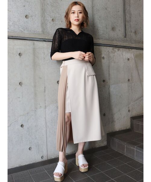 MURUA（ムルーア）の「メッシュニットポロシャツ（ポロシャツ・レディース・ブラック/グリーン/ブラウン・FREE）」の13枚目の写真