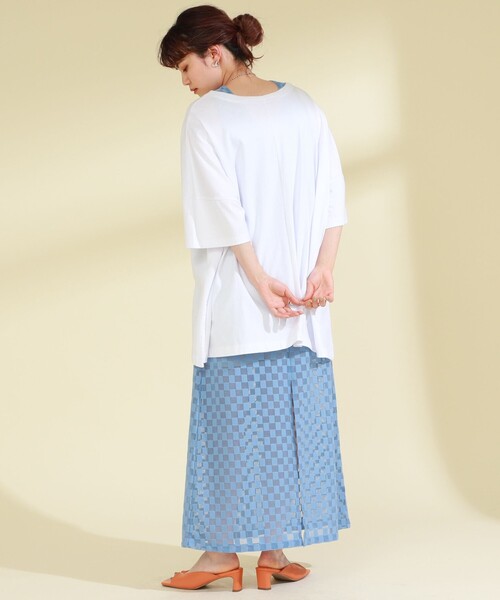 Champion（チャンピオン）の「Champion × Ray BEAMS / 別注 ビッグ Tシャツ（Tシャツ/カットソー・レディース・ホワイト/ブラック/ボルドー・MEDIUM）」の9枚目の写真