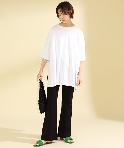 Champion（チャンピオン）の「Champion × Ray BEAMS / 別注 ビッグ Tシャツ（Tシャツ/カットソー・レディース・ホワイト/ブラック/ボルドー・MEDIUM）」の14枚目の写真