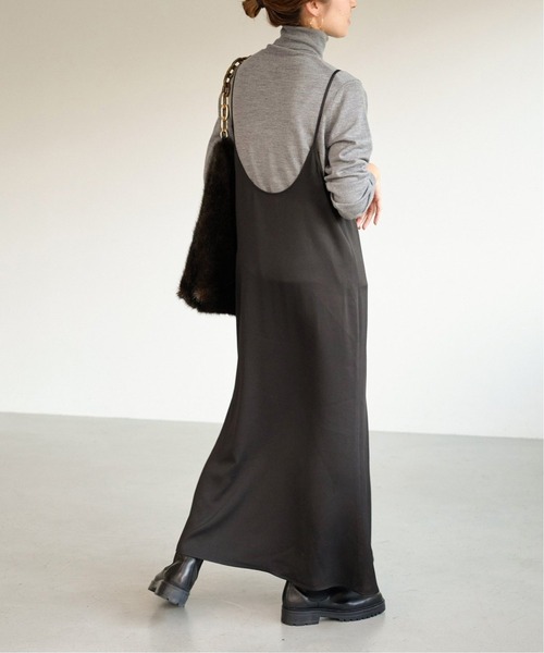 FRAMeWORK(フレームワーク)の「レーヨンキャミワンピース2◆(ワンピース・レディース・ブラック・36/38)」の3枚目の写真