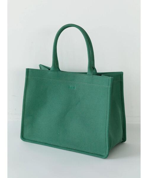 koe(コエ)の「キャンバスブックトート*(トートバッグ・レディース・ブラック/グレー/ピンク/ブルー/グリーン/アイボリー/ベージュ・FREE)」の13枚目の写真