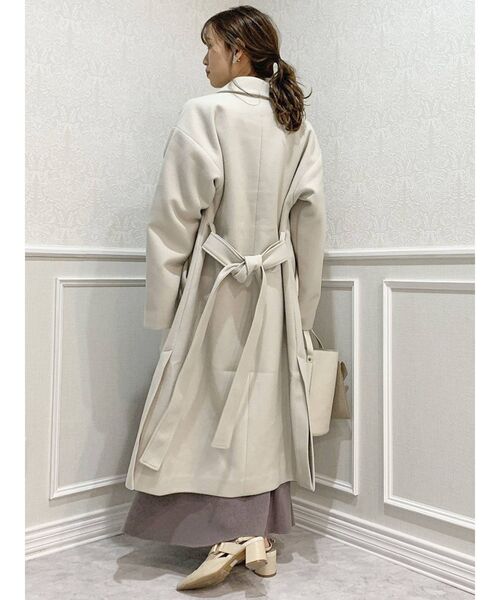 dazzlin（ダズリン）の「ベーシックダブルチェスターコート（チェスターコート・レディース・ブラック/キャメル/ブルー/アイボリー・FREE）」の21枚目の写真