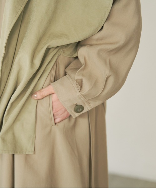 ANGIE（アンジー）の「ベスト付き 3WAYデザインコート（トレンチコート・レディース・ベージュ/スミクロ/ライトベージュ・FREE）」の11枚目の写真